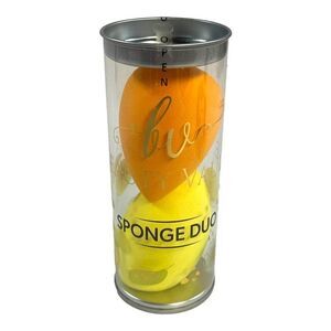 Beauty Vaulte All Purpose Sponge Duo Orange Yellow NEW Seaed Makeup Blender
